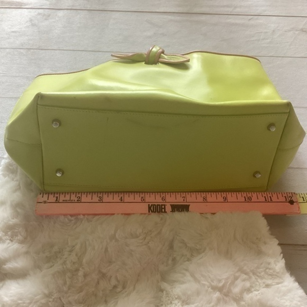 FURLA Lime Green Leather Purse - Picture 5 of 16